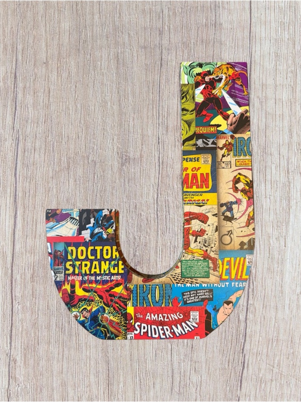 Marvel Comic Letter J